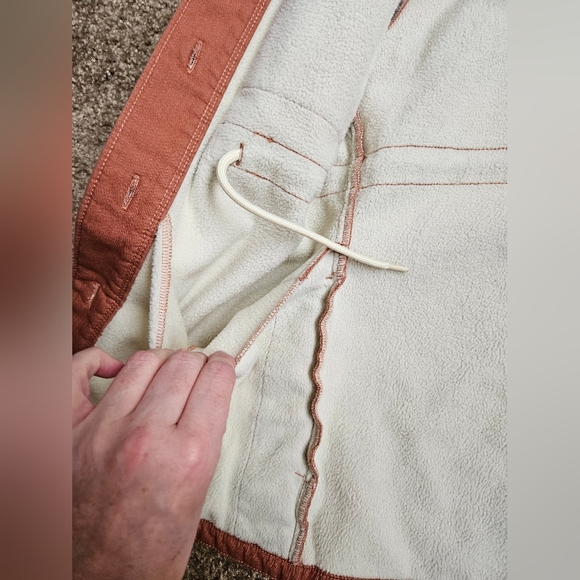 Hang Ten Fleece Interior Women's Utility Jacket in Copper/Orange, Size Medium - Picture 8 of 14